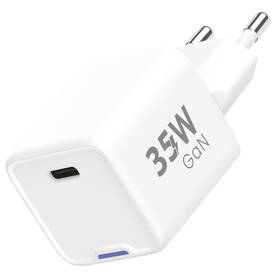 Ładowarka sieciowa WG 1xUSB-C, GaN, PD 35W (12112) Biała