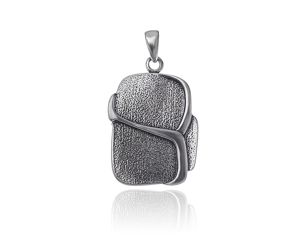 Srebrny Wisiorek Blaszka Oryginalny Modern 925