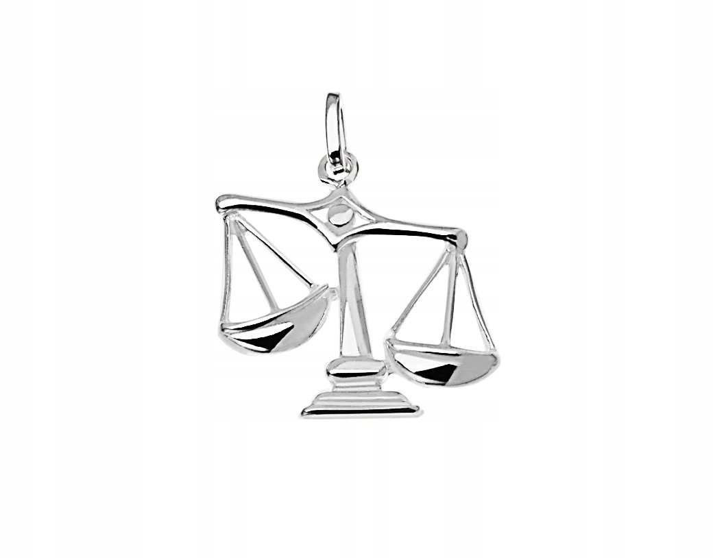 Srebrny Wisiorek Znak Zodiaku Waga Srebro 925