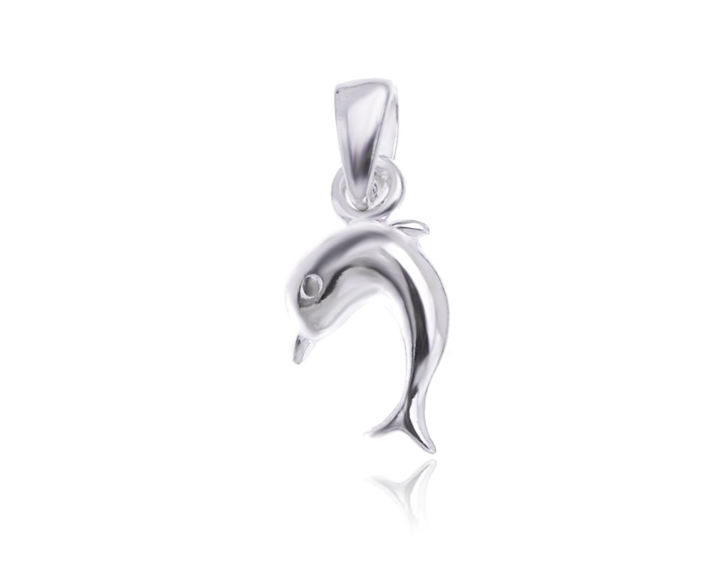 Srebrny Wisiorek Delfiny Delfin Delfinki 925 22Mm