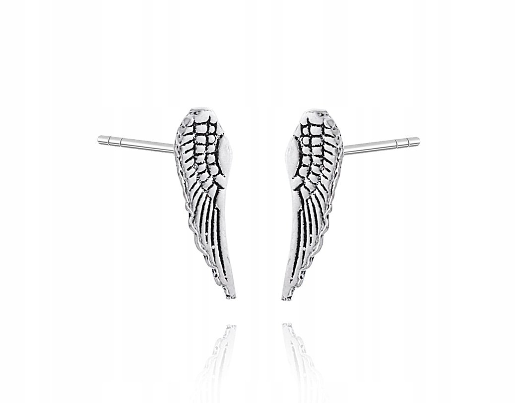 Srebrne Kolczyki Skrzydła Skrzydło Wings Srebro925