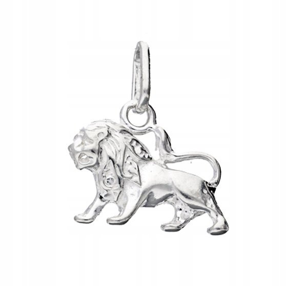 Wisiorek Srebrny Znak Zodiaku Srebro 925 Lew