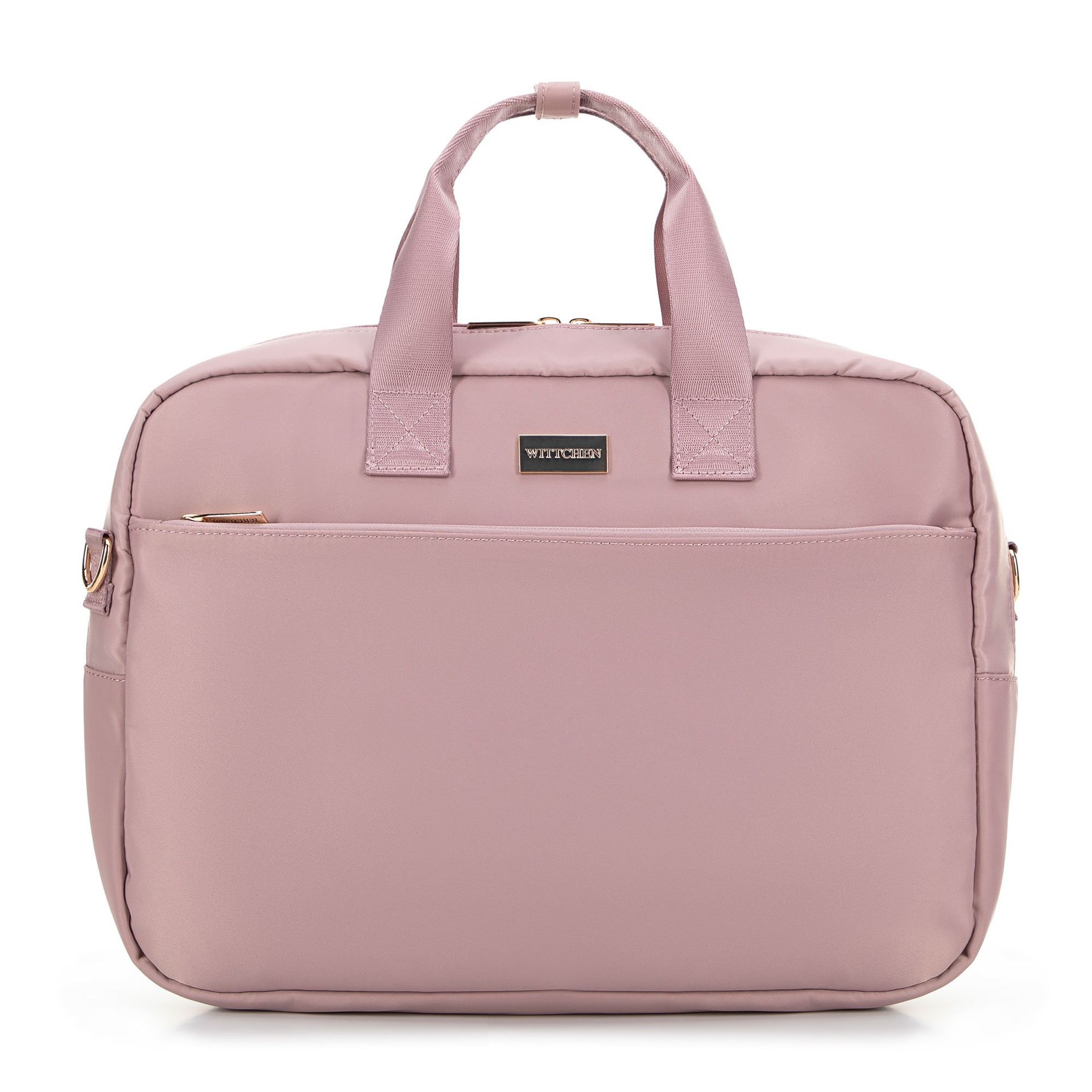 Damska torba na laptopa 15’’ z nylonu różowa
