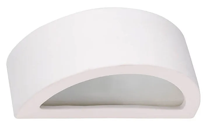 Biały ceramiczny minimalistyczny kinkiet H2-F14