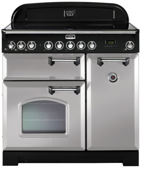 Kuchnia z płytą ceramiczną FALCON Classic Deluxe 90 Królewska perła chrom