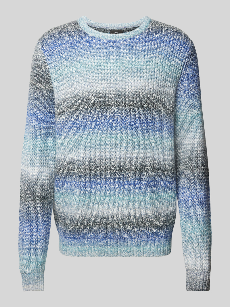 Sweter z dzianiny z okrągłym dekoltem