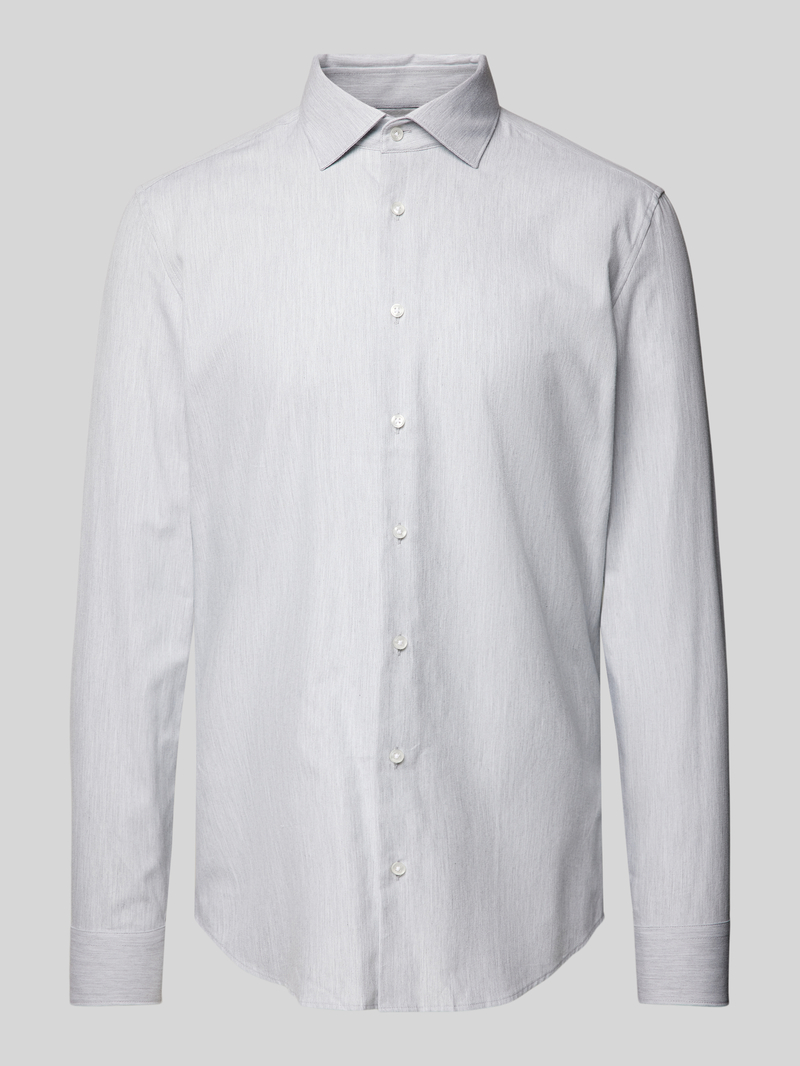 Koszula biznesowa o kroju regular fit z kołnierzykiem new kent