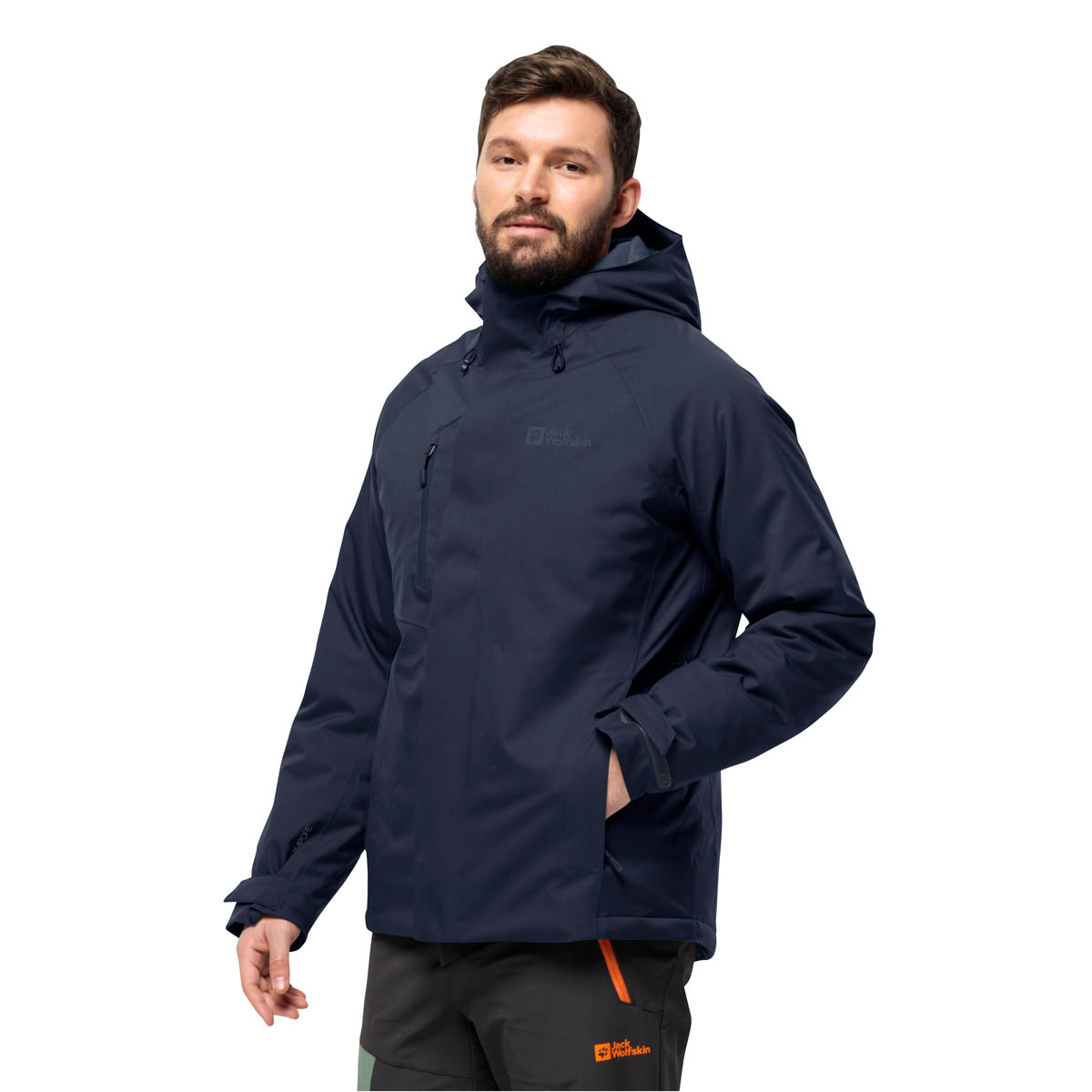 Męska kurtka hadshellowa Jack Wolfskin TROPOSPHERE INS JKT M night blue - S