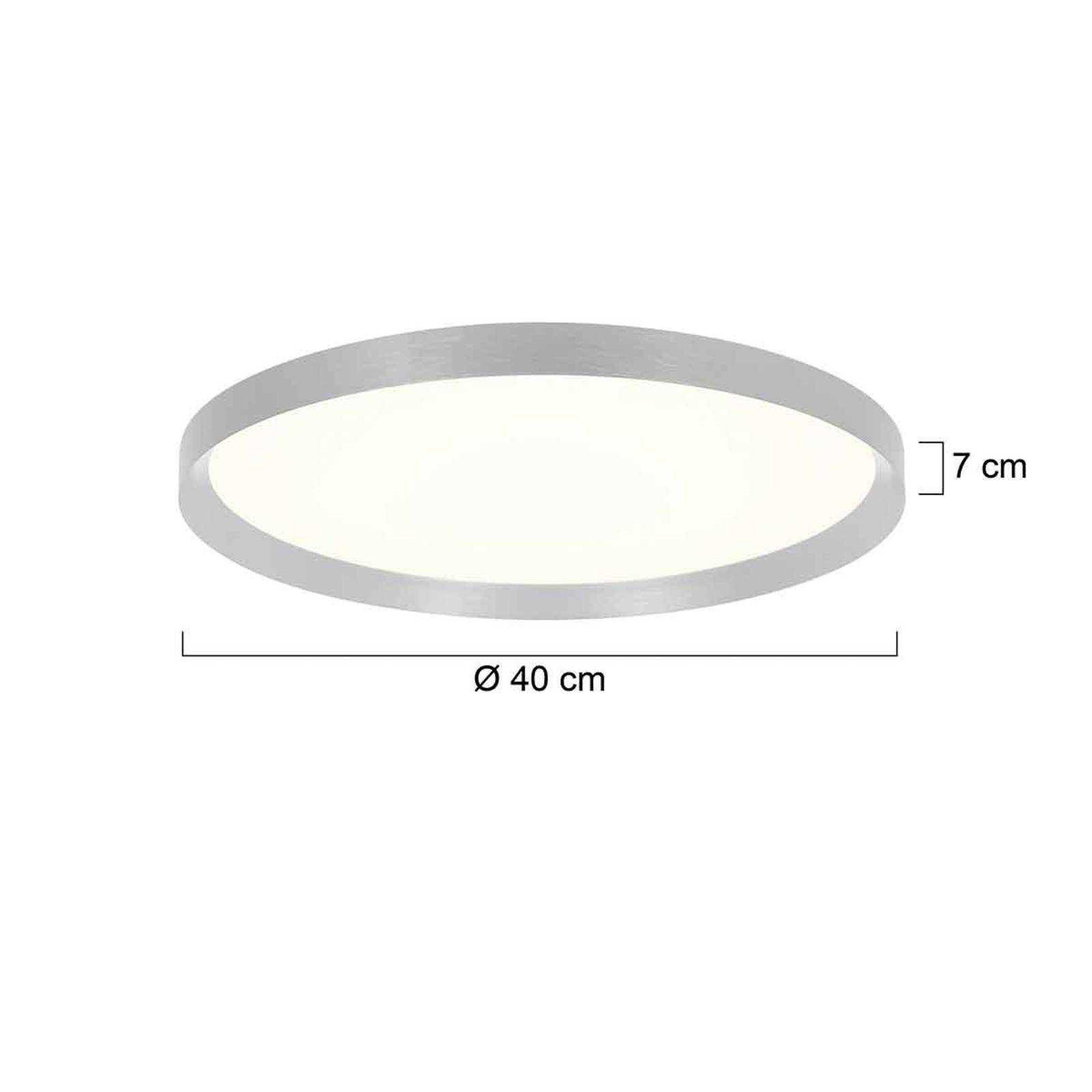 Steinhauer Lampa sufitowa LED Flady, stal, Ø 40 cm, bezpośrednia/pośrednia