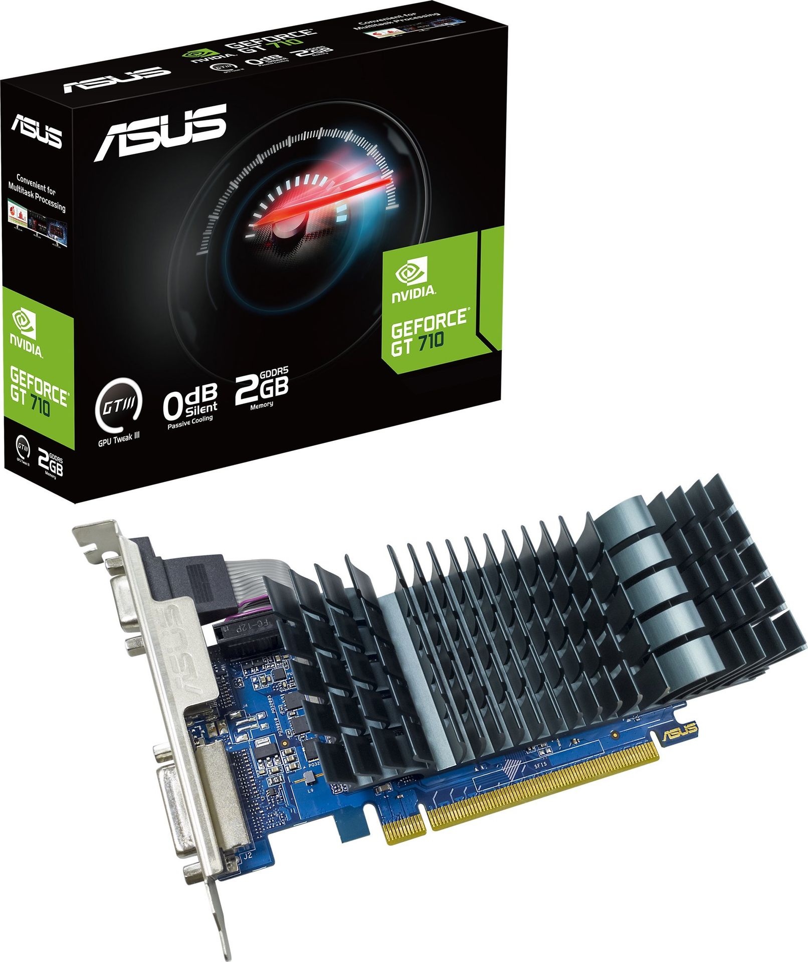 Asus GeForce GT 710 2GB GDDR5 EVO (GT710-SL-2GD5-BRK-EVO)