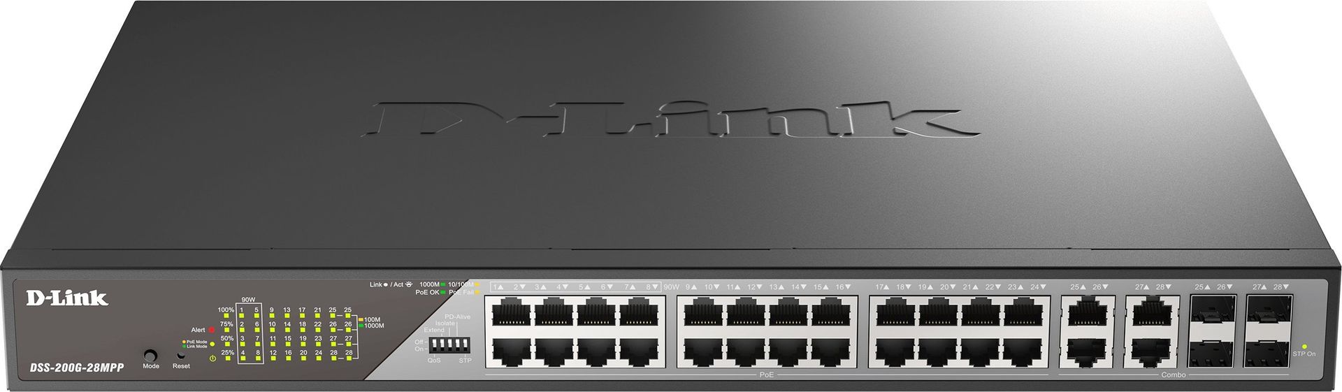 Switch D-Link D-Link DSS-200G-28MP/E 28-Port Desktop Gigabit PoE Switch
