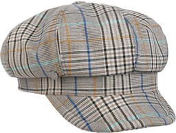 Czapka Kaszkiet Tarragona Check by Lierys, szary, One Size