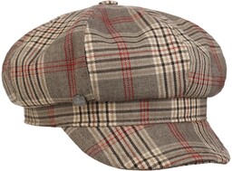Czapka Kaszkiet Tarragona Check by Lierys, beżowy, One Size