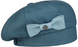 Czapka Baskijska z Kokarda Manuela by Lierys, niebieski, One Size