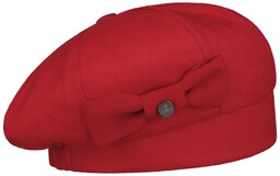 Czapka Baskijska z Kokarda Manuela by Lierys, czerwony, One Size
