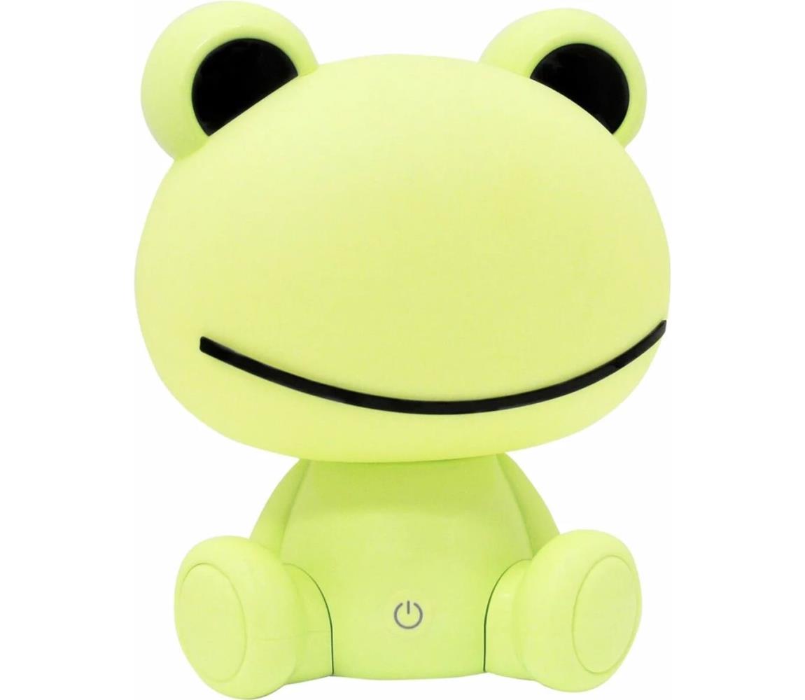 LED Ściemnialna dziecięca lampka dotykowa ŻABA LED/2,5W/3,7V 1200 mAh