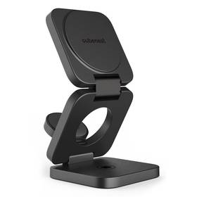 Bezprzewodowa ładowarka CubeNest E310 Pro 3v1 s podporou uchycení MagSafe, 20 W (E310GY) Szara