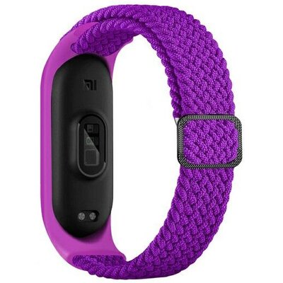 Pasek BELINE Nylon do Xiaomi Mi Band 8 Fioletowy