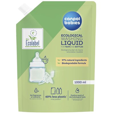 Ekologiczny płyn do mycia CANPOL BABIES Uzupełnienie 1000 ML