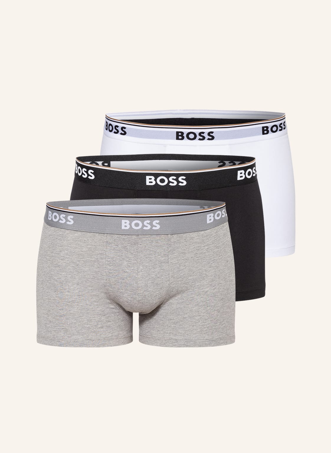 Boss Bokserki, 3 Szt. weiss