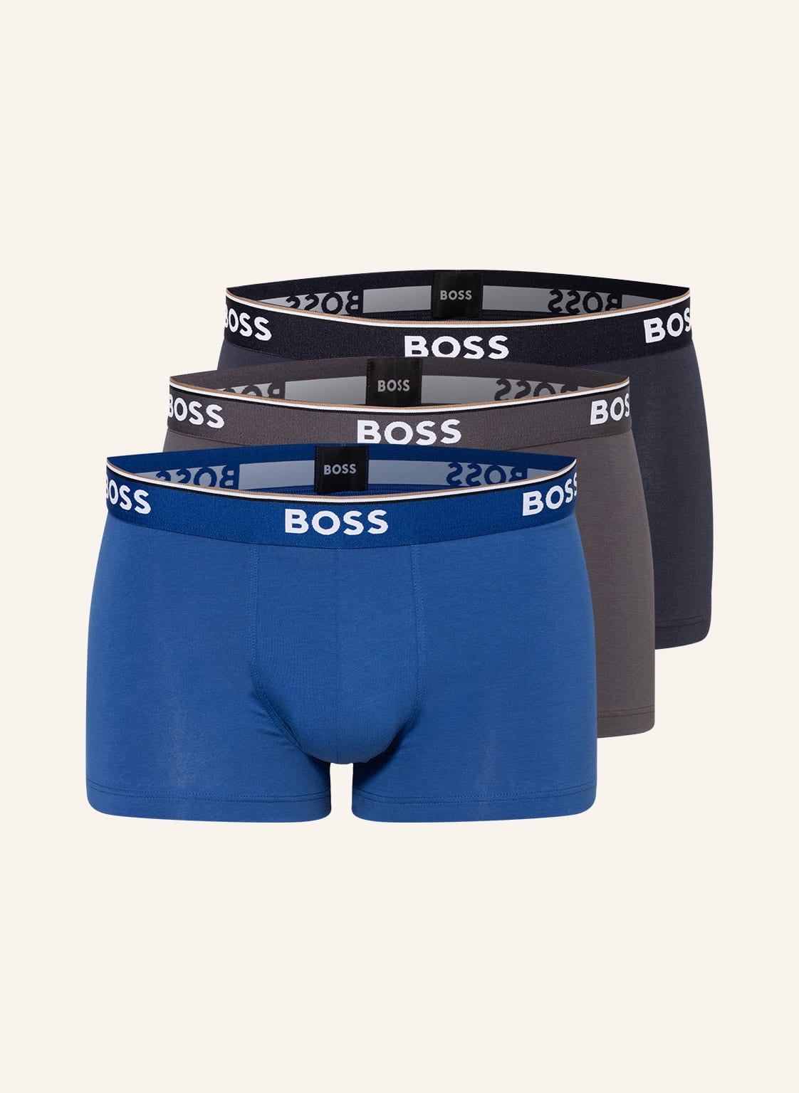 Boss Bokserki, 3 Szt. blau