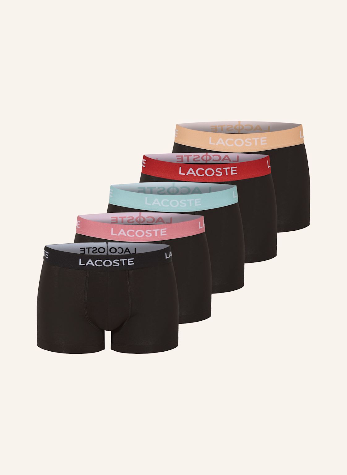 Lacoste Bokserki, 5 Szt. schwarz