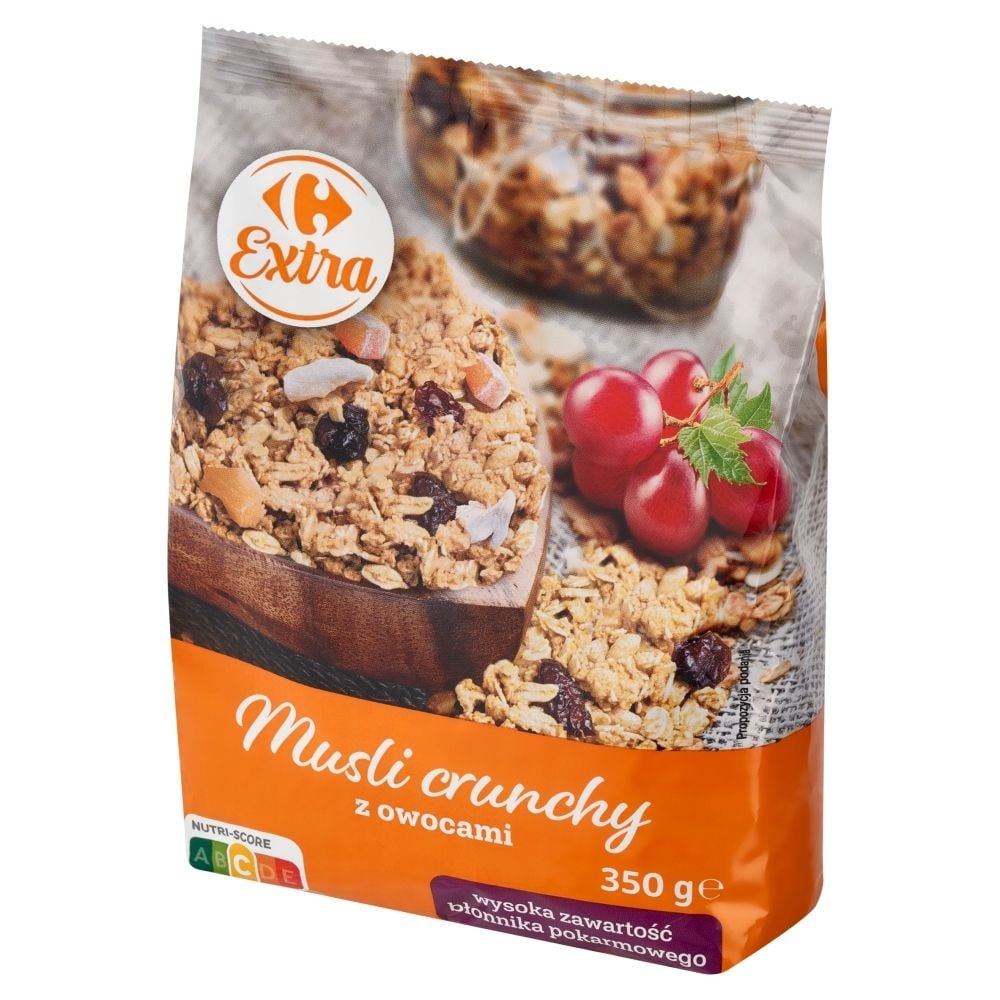 Carrefour Extra Musli crunchy z owocami 350 g