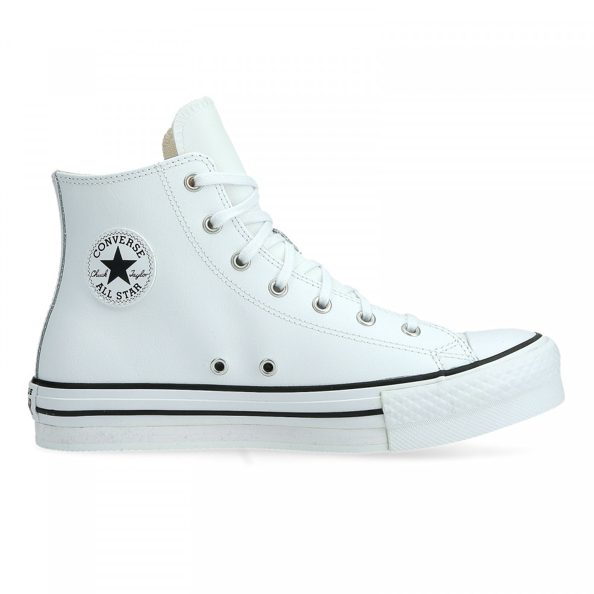 Damskie buty Converse Chuck Taylor All Star Eva Lift Hi Black 166799C - białe - CONVERSE