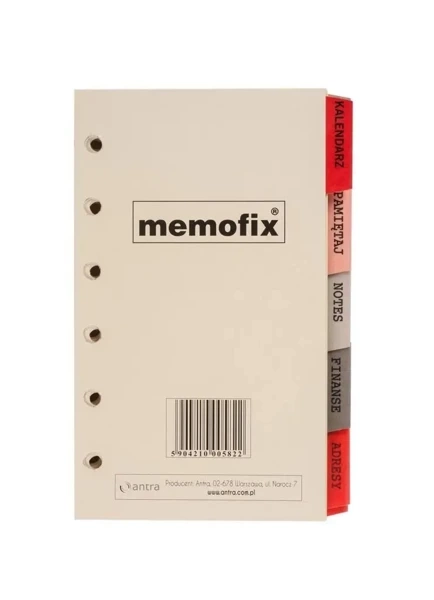 Wkłady 2025 Memofix A6 K komplet - ANTRA