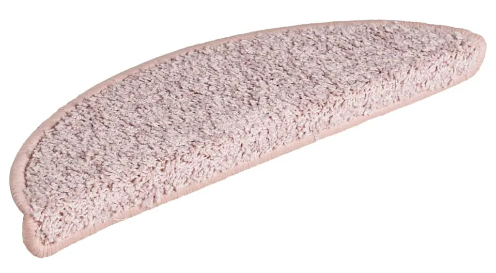 Jasnoróżowe miękkie dywaniki na schody 15 sztuk Z5-S73