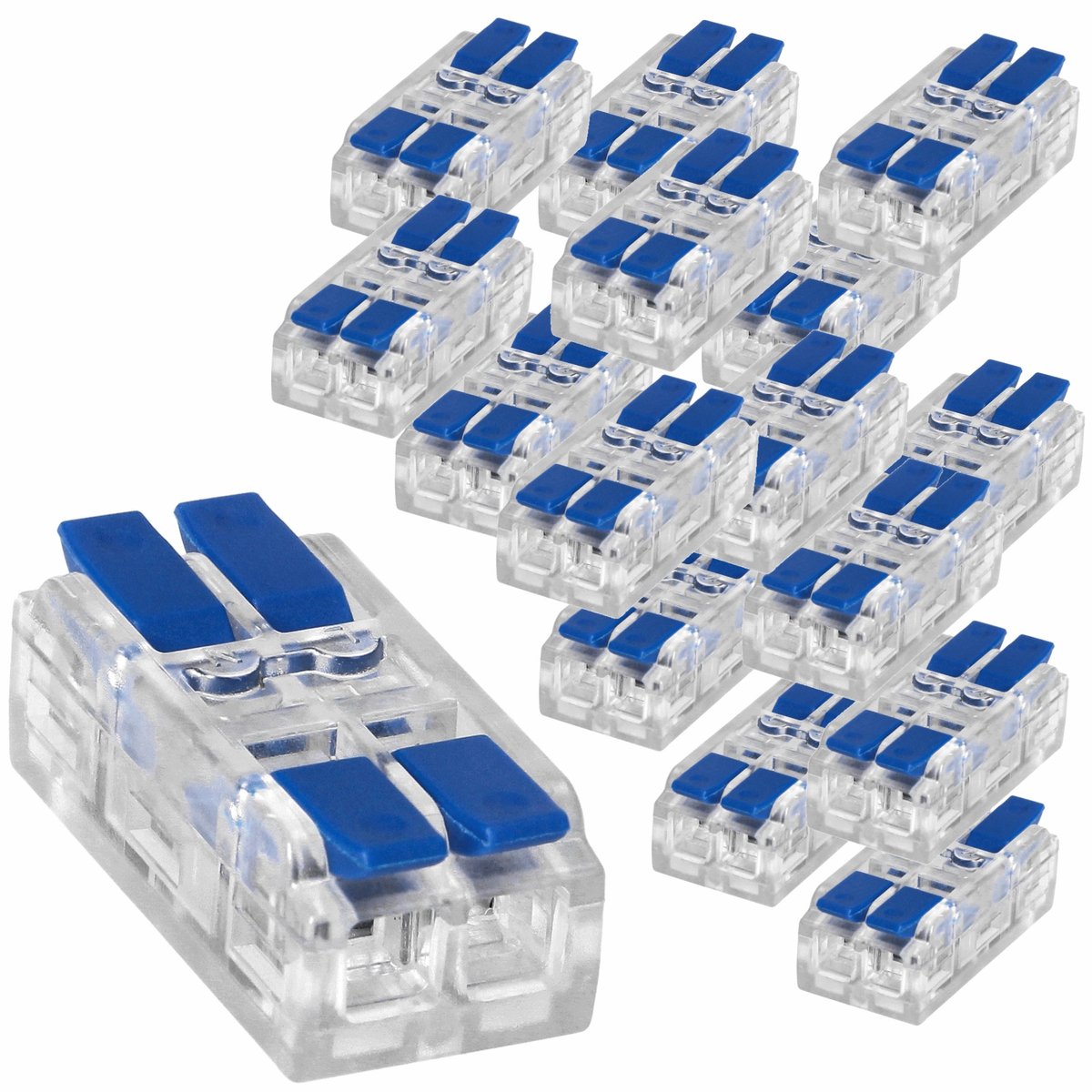 Szybkozłączka Złączka Przelotowa 2-Torowa 50 szt.