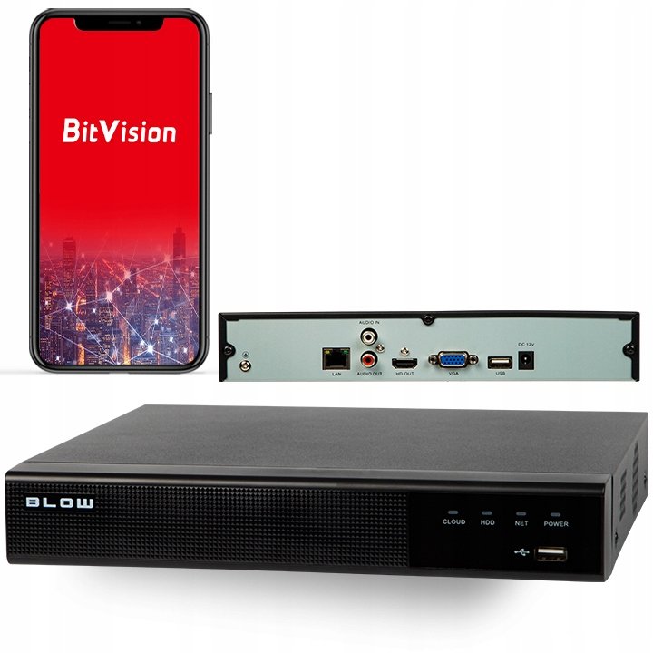 Rejestrator IP CCTV kamery 32 kanały 12MP'x 2xHDD