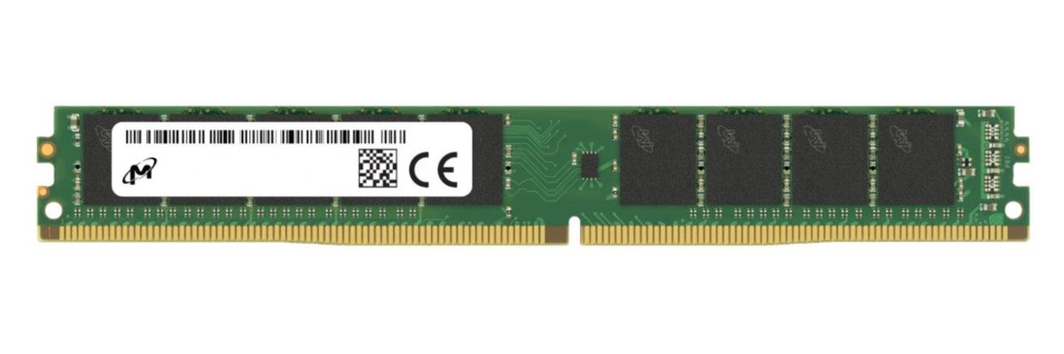 Pamięć RAM 1x 8GB Micron DDR4 1Rx8 3200MHz PC4-25600 ECC UNBUFFERED VLP | MTA9ADF1G72AZ-3G2