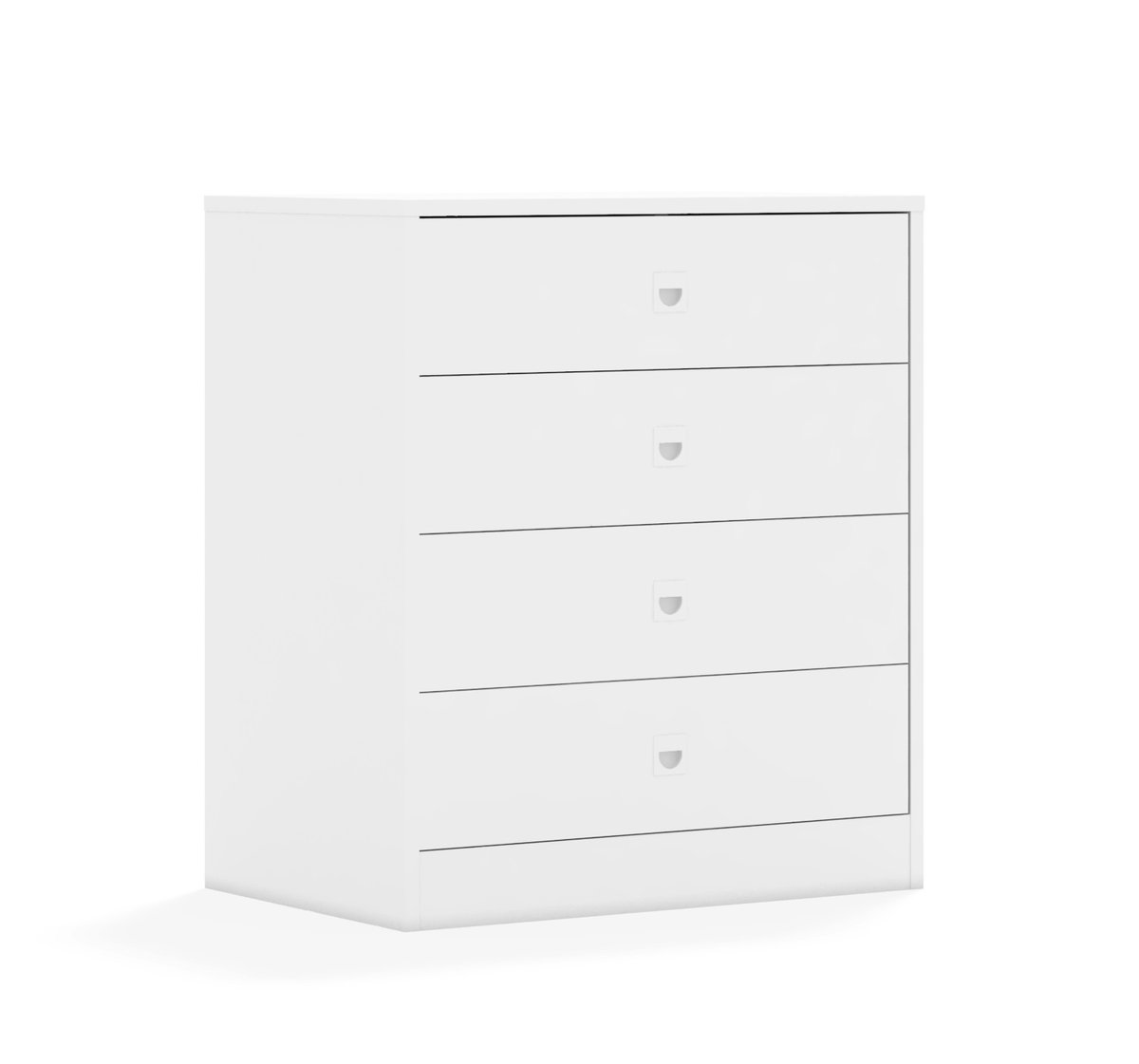 Szafa Blox Base 70 2P 4S 706x466x813 korpus biały/4x szuflada biała