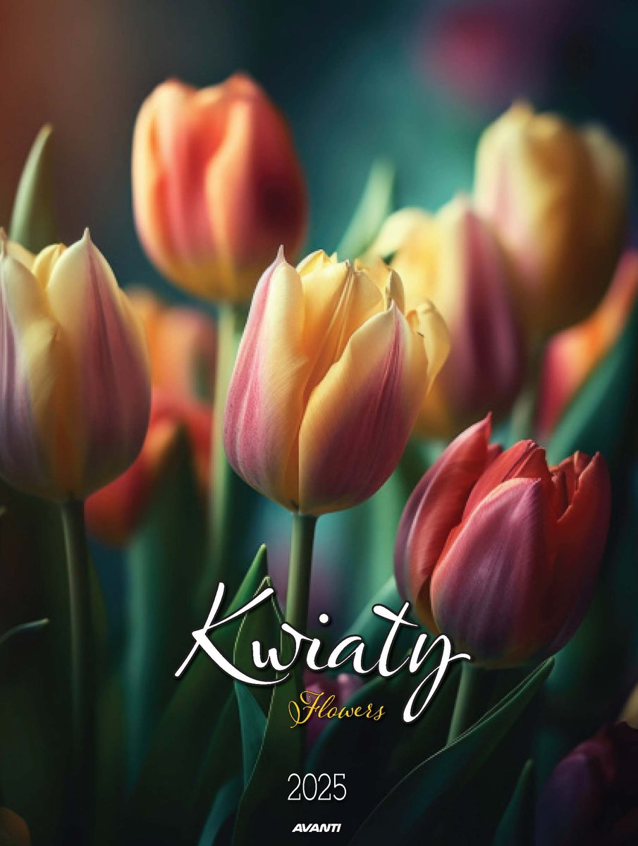Kalendarz ścienny, Ksms-6 Kwiaty Kalendarium Miesięczne