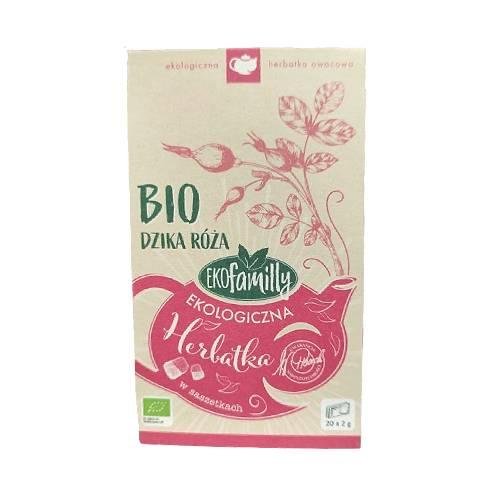 EKOFAMILLY Ekologiczna herbatka Bio Dzika Róża, 20x2g