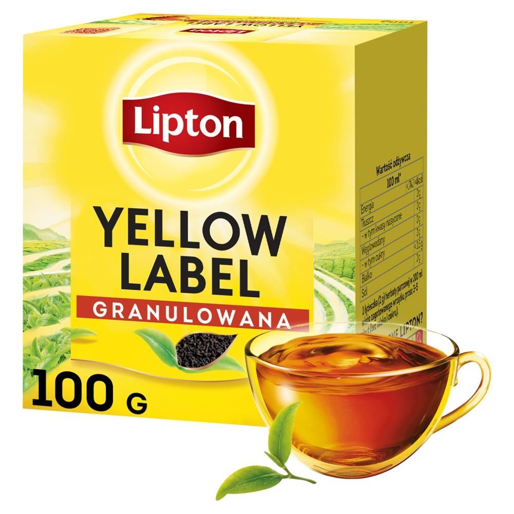 Lipton Yellow Label Herbata czarna granulowana 100 g