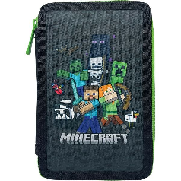 Piórnik Minecraft z wyposażeniem