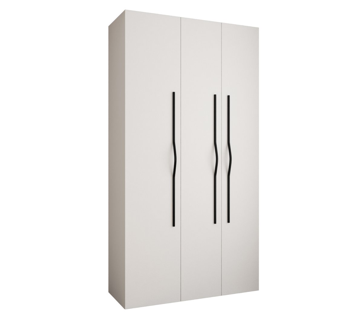 Szafa trzydrzwiowa Como 2 130 gł.40 biały+czarny