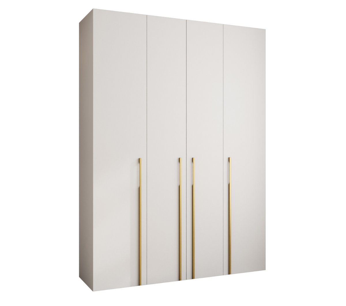Szafa czterodrzwiowa Como 3 180 gł.50 biały+złoty