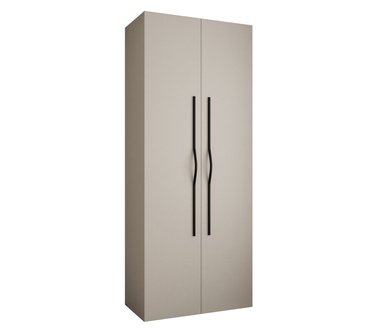 Szafa dwudrzwiowa Como 2 100 gł.50 kaszmir+czarny