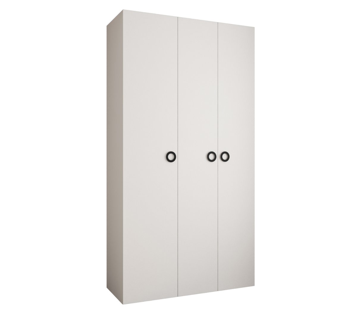 Szafa trzydrzwiowa Como 1 130 gł.50 biały+czarny