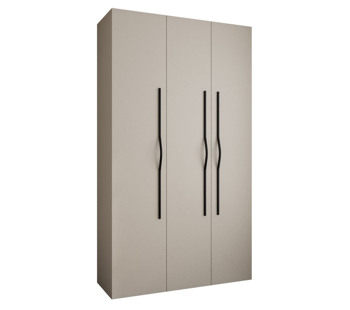 Szafa trzydrzwiowa Como 2 140 gł.40 kaszmir+czarny