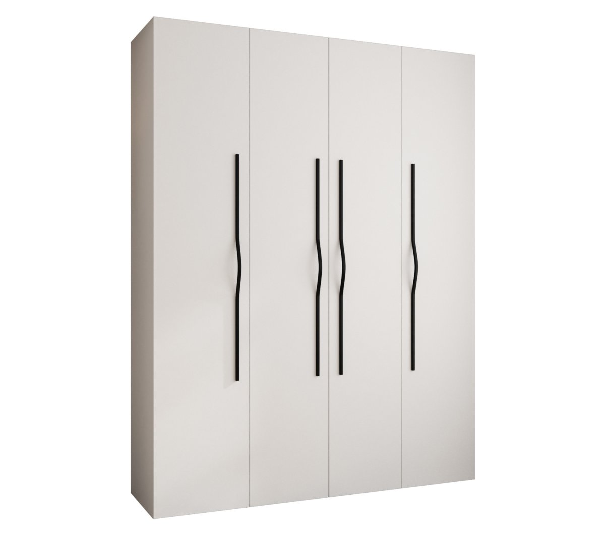 Szafa czterodrzwiowa Como 2 190 gł.50 biały+czarny
