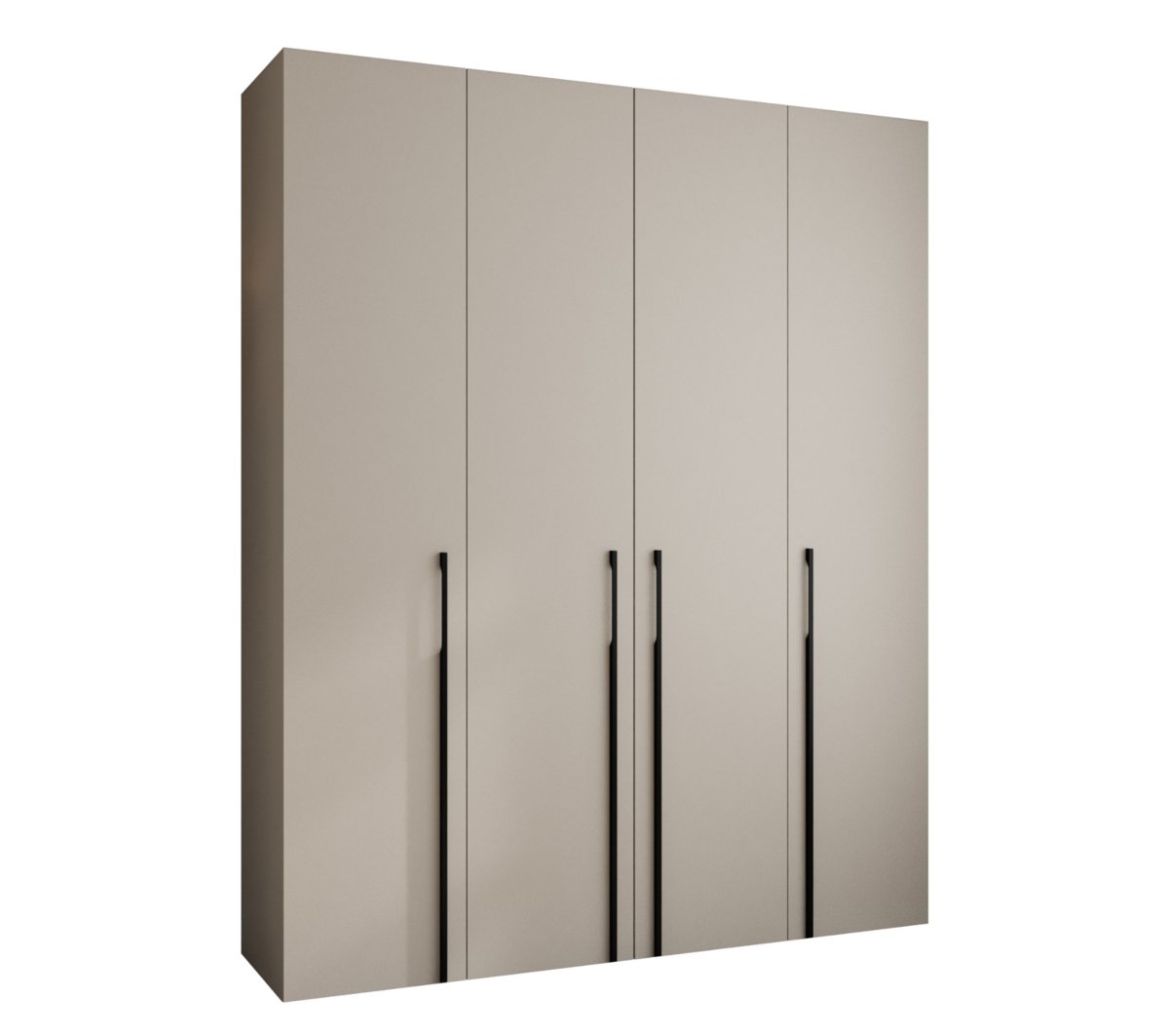 Szafa czterodrzwiowa Como 3 200 gł.50 kaszmir+czarny