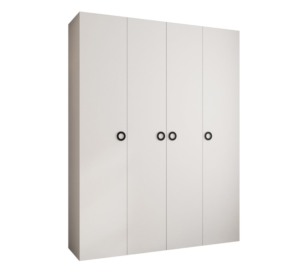 Szafa czterodrzwiowa Como 1 190 gł.50 biały+czarny