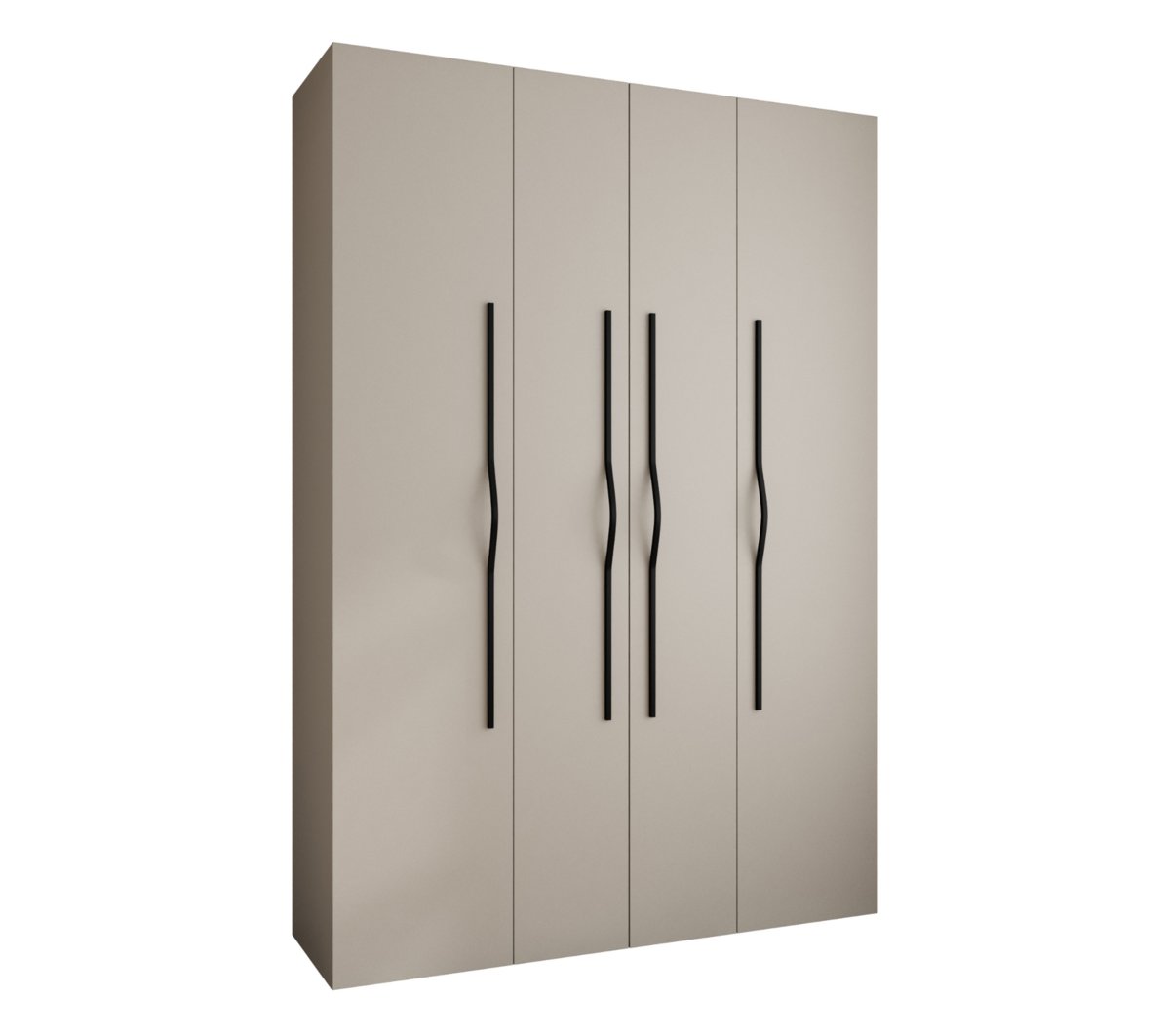 Szafa czterodrzwiowa Como 2 170 gł.40 kaszmir+czarny