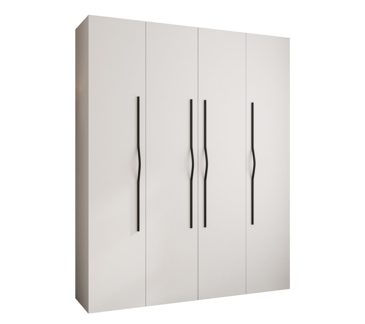 Szafa czterodrzwiowa Como 2 200 gł.40 biały+czarny