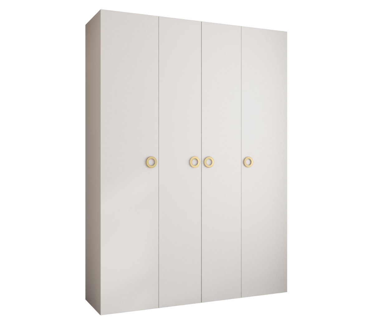 Szafa czterodrzwiowa Como 1 180 gł.40 biały+złoty