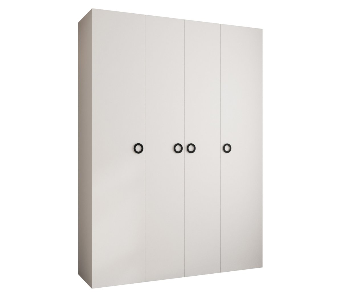 Szafa czterodrzwiowa Como 1 180 gł.40 biały+czarny